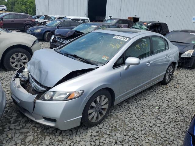 2HGFA16919H516039 - 2009 HONDA CIVIC EXL ვერცხლისფერი ფოტო 1