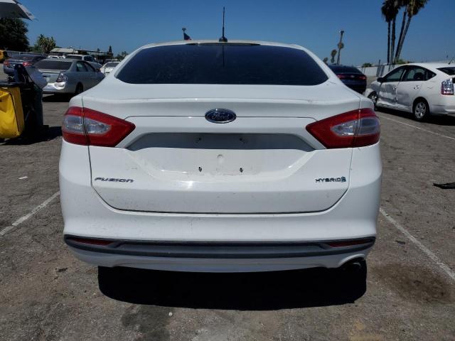 3FA6P0LU1DR170223 - 2013 FORD FUSION SE HYBRID WHITE photo 6