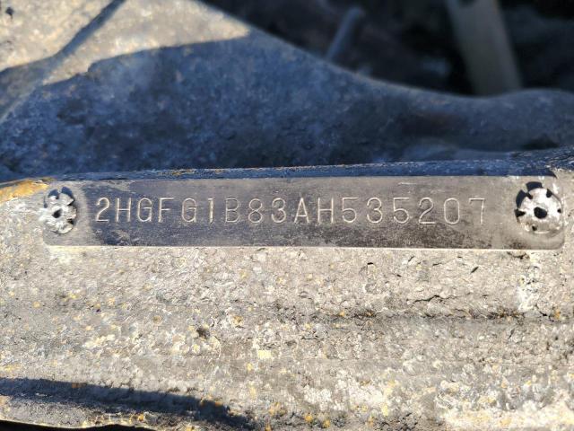 2HGFG1B83AH535207 - 2010 HONDA CIVIC EX BURN photo 12