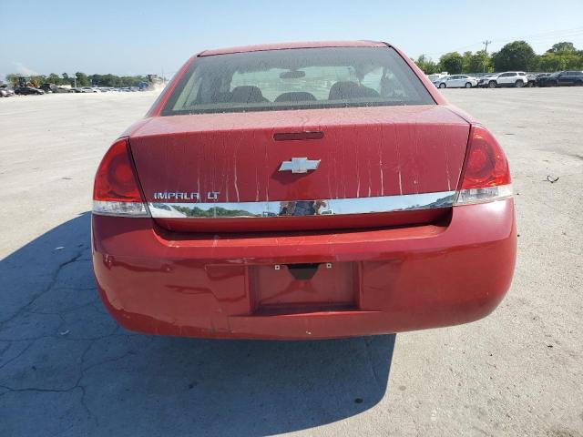 2G1WT58N689103707 - 2008 CHEVROLET IMPALA LT RED photo 6