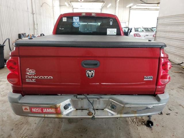 1D7HE48N06S641079 - 2006 DODGE DAKOTA QUAD SLT 红色 照片 6