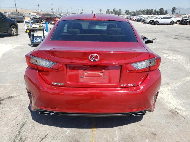 JTHHZ5BC6J5018910 - 2018 LEXUS RC 350 RED photo 6