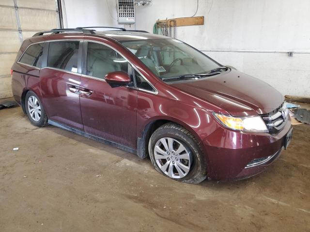 5FNRL5H66GB134706 - 2016 HONDA ODYSSEY EXL BURGUNDY photo 4