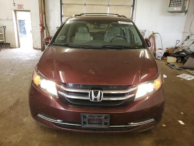 5FNRL5H66GB134706 - 2016 HONDA ODYSSEY EXL BURGUNDY photo 5