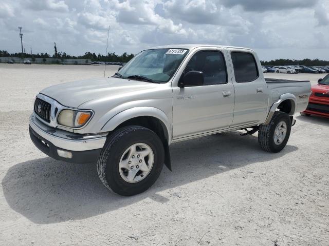 5TEGN92N22Z133004 - 2002 TOYOTA TACOMA DOUBLE CAB PRERUNNER SILVER photo 1