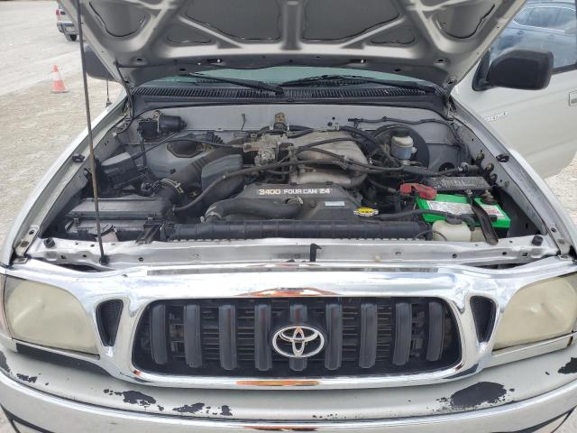 5TEGN92N22Z133004 - 2002 TOYOTA TACOMA DOUBLE CAB PRERUNNER SILVER photo 11