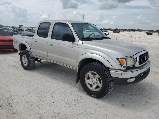 5TEGN92N22Z133004 - 2002 TOYOTA TACOMA DOUBLE CAB PRERUNNER SILVER photo 4