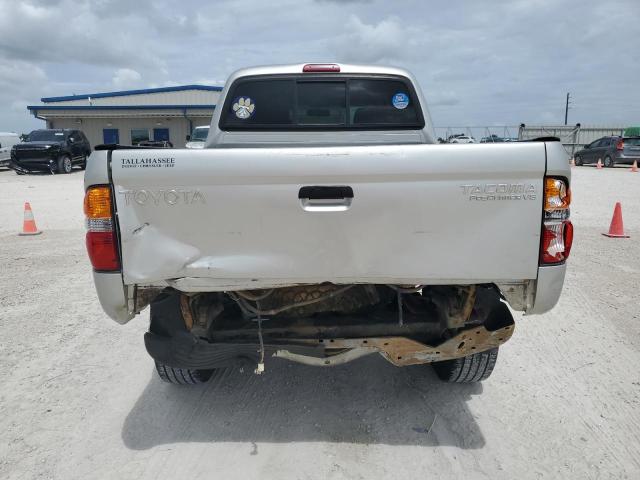 5TEGN92N22Z133004 - 2002 TOYOTA TACOMA DOUBLE CAB PRERUNNER SILVER photo 6