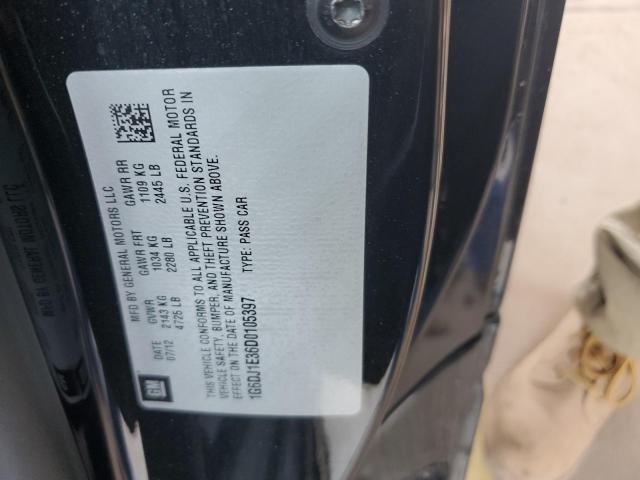 1G6DJ1E36D0105397 - 2013 CADILLAC CTS PERFORMANCE COLLECTION Черный фото 12