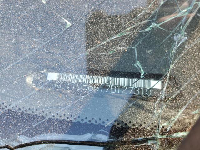 KL1TD56617B127310 - 2007 CHEVROLET AVEO BASE SILVER photo 12