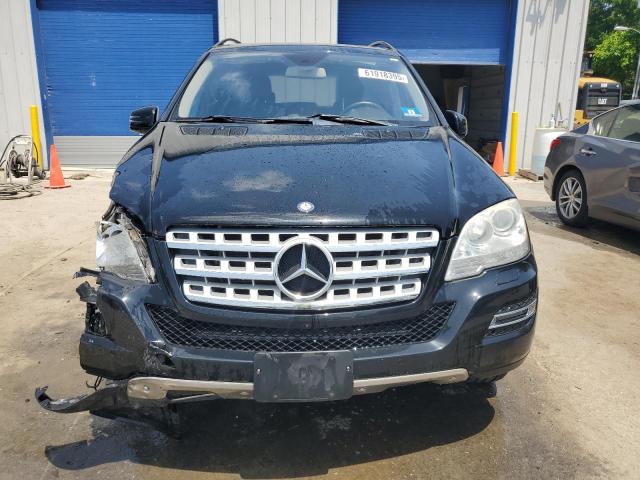 4JGBB8GB7BA716427 - 2011 MERCEDES-BENZ ML 350 4MATIC BLACK photo 5