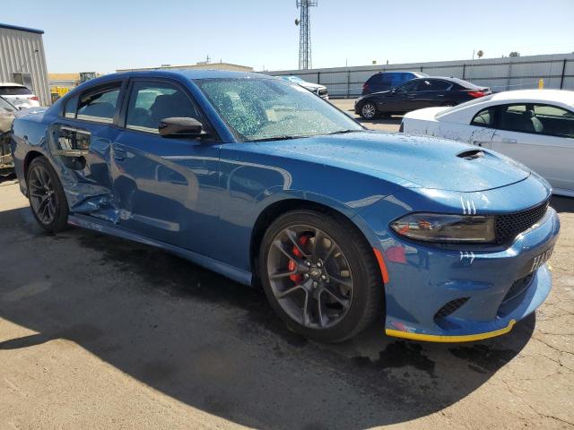 2C3CDXHG2PH569325 - 2023 DODGE CHARGER GT BLUE photo 4