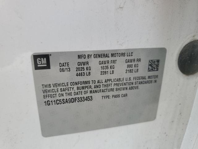 1G11C5SA9DF333453 - 2013 CHEVROLET MALIBU 1LT WHITE photo 12