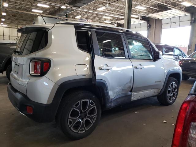 ZACCJBDT2FPB41665 - 2015 JEEP RENEGADE LIMITED SILVER photo 3