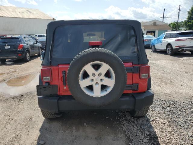 1C4AJWAG9CL212222 - 2012 JEP WRANGLER SPORT RED photo 6