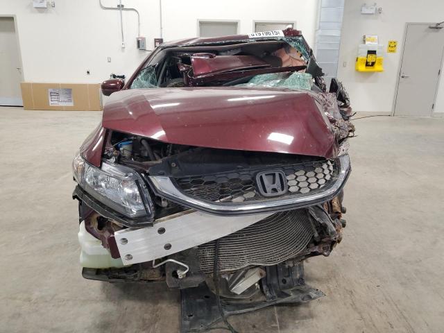 2HGFB2F40FH022712 - 2015 HONDA CIVIC LX 勃艮第红 照片 5