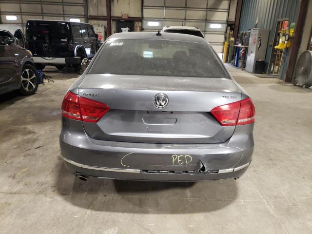 1VWCN7A3XDC121457 - 2013 VOLKSWAGEN PASSAT SEL GRAY photo 6