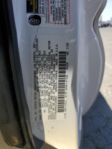 5TETU62N95Z018985 - 2005 TOYOTA TACOMA PRERUNNER ACCESS CAB WHITE photo 12