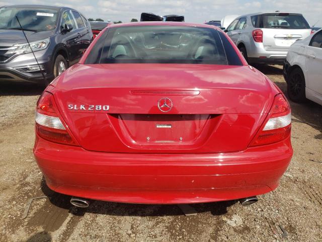 WDBWK54F66F099668 - 2006 MERCEDES-BENZ SLK 280 RED photo 6