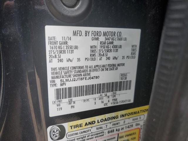 5LMJJ2JT8FEJ04780 - 2015 LINCOLN NAVIGATOR შავი ფოტო 13