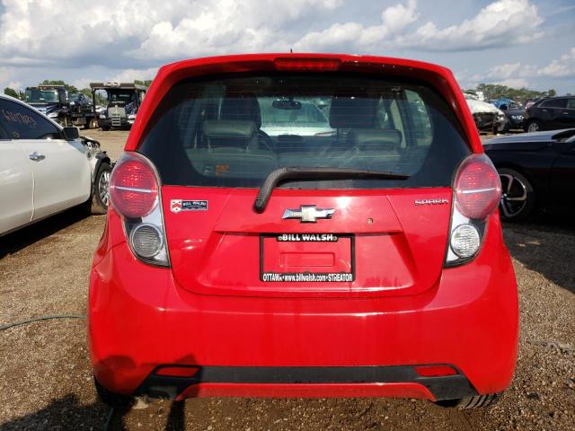 KL8CD6S90DC502620 - 2013 CHEVROLET SPARK 1LT RED photo 6