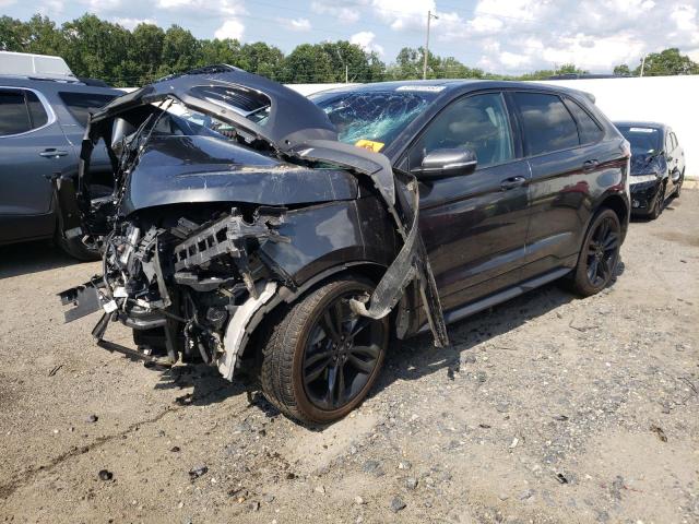 2FMPK4AP3KBB73178 - 2019 FORD EDGE ST GRAY photo 1