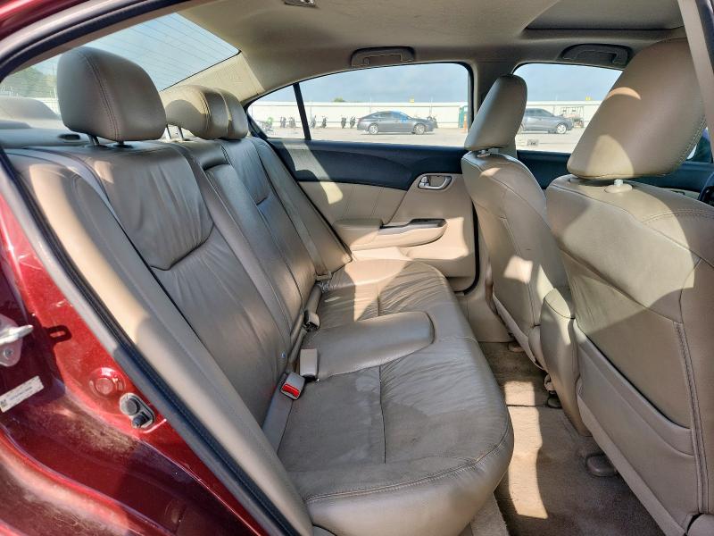 19XFB2F99CE358568 - 2012 HONDA CIVIC EXL BURGUNDY photo 10