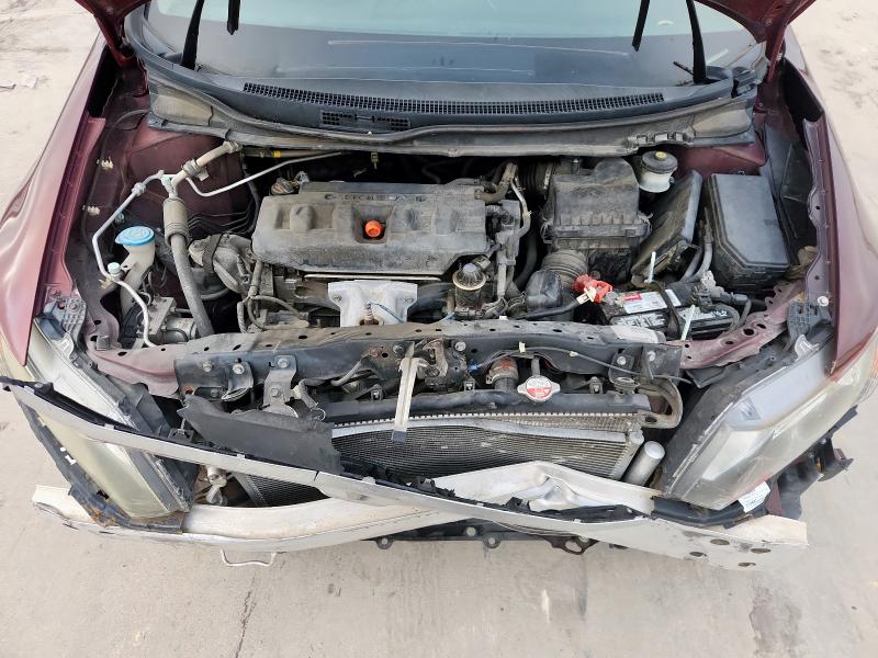 19XFB2F99CE358568 - 2012 HONDA CIVIC EXL BURGUNDY photo 11