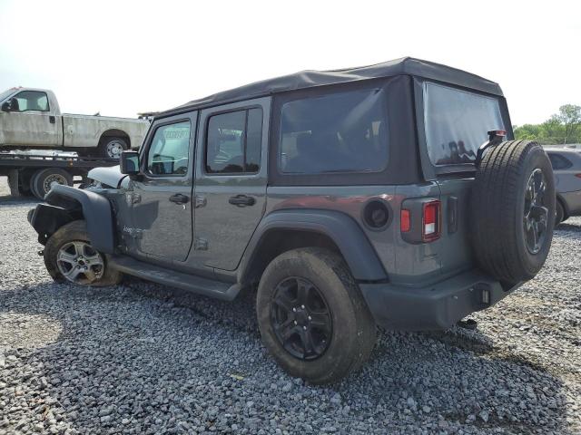 1C4HJXDN3MW523305 - 2021 JEEP WRANGLER UNLIMITED SPORT GRAY photo 2