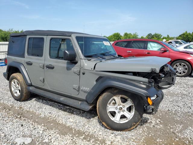 1C4HJXDN3MW523305 - 2021 JEEP WRANGLER UNLIMITED SPORT GRAY photo 4