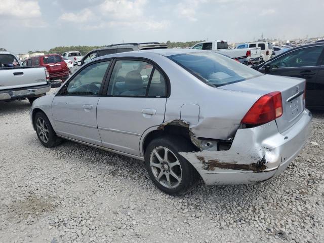 1HGES16542L046622 - 2002 HONDA CIVIC LX SILVER photo 2