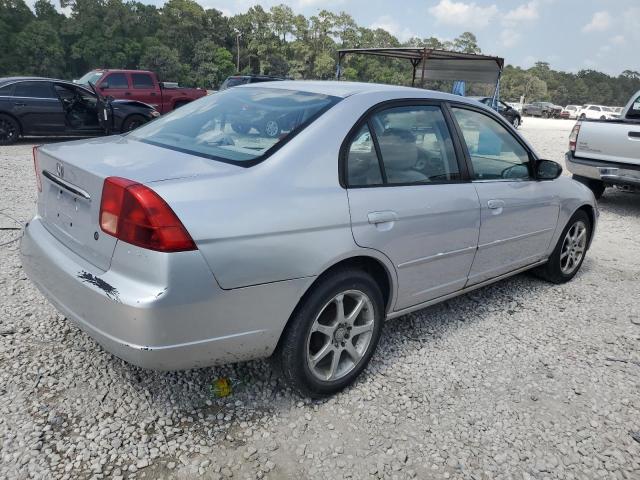 1HGES16542L046622 - 2002 HONDA CIVIC LX SILVER photo 3