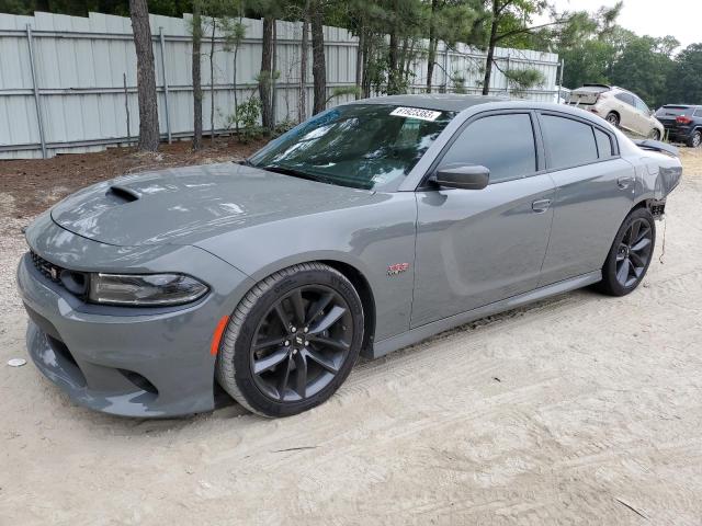 2C3CDXGJ2KH647088 - 2019 DODGE CHARGER SCAT PACK GRAY photo 1