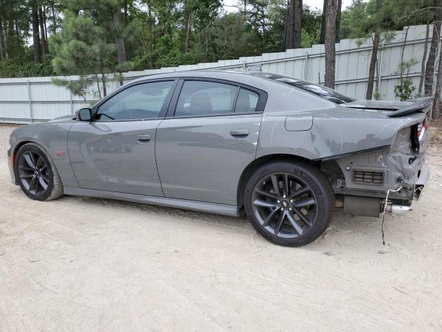 2C3CDXGJ2KH647088 - 2019 DODGE CHARGER SCAT PACK GRAY photo 2