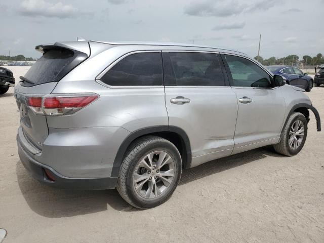 5TDKKRFH4FS105618 - 2015 TOYOTA HIGHLANDER XLE SILVER photo 3