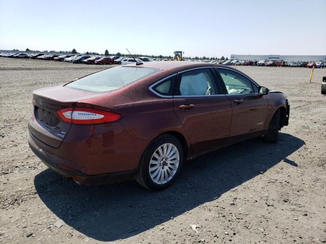 3FA6P0LU6GR202247 - 2016 FORD FUSION SE HYBRID BURGUNDY photo 3