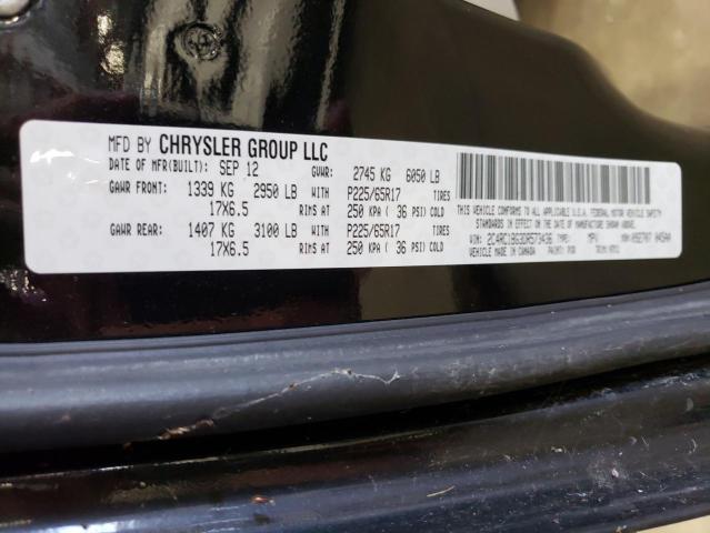 2C4RC1BG3DR573436 - 2013 CHRYSLER TOWN & COU TOURING 黑色 照片 14