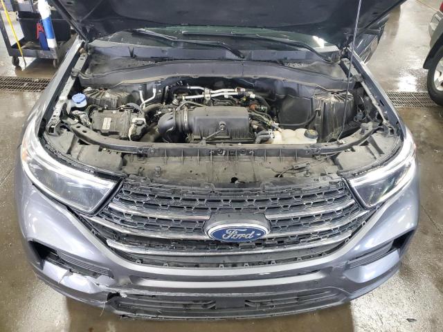 1FMSK7BH0MGB43716 - 2021 FORD EXPLORER GRAY photo 12