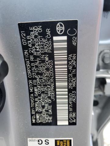 JTDEPMAEXNJ200923 - 2022 TOYOTA COROLLA LE Gümüş foto 13