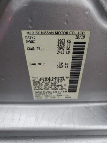 1N4BL4FV0LC183788 - 2020 NISSAN ALTIMA PLATINUM SILVER photo 12