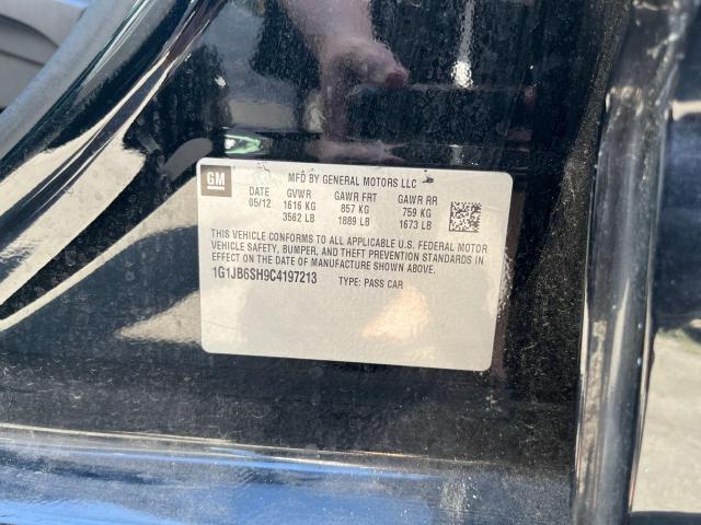 1G1JB6SH9C4197213 - 2012 CHEVROLET SONIC LS 黑色 照片 10