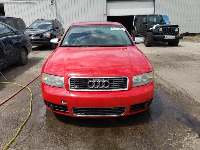 WAUPL68E55A063523 - 2005 AUDI S4 RED photo 5