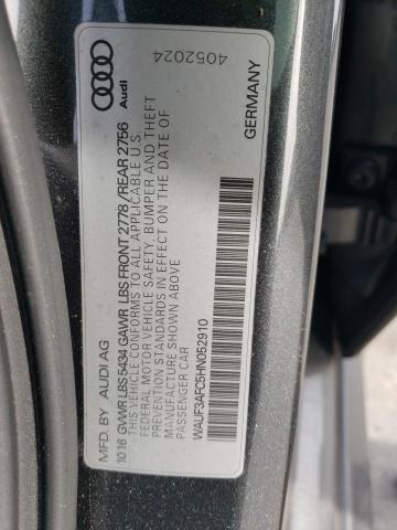 WAUF3AFC5HN052910 - 2017 AUDI A6 COMPETITION PRESTIGE GRAY photo 13