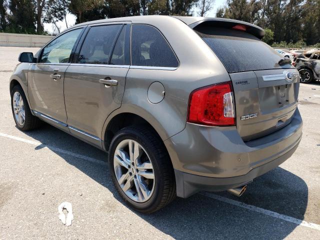 2FMDK3KC6CBA37685 - 2012 FORD EDGE LIMITED GRAY photo 2