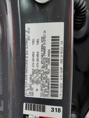 3TMLB5JN0RM045187 - 2024 TOYOTA TACOMA DOUBLE CAB GRAY photo 12