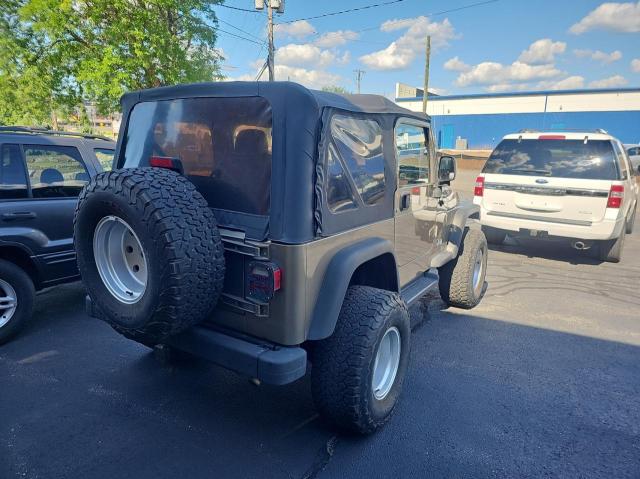 1J4FA49S04P742327 - 2004 JEEP WRANGLER / SPORT GRAY photo 4