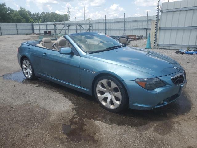 WBAEK73404B321227 - 2004 BMW 645 CI AUTOMATIC TURQUOISE photo 4