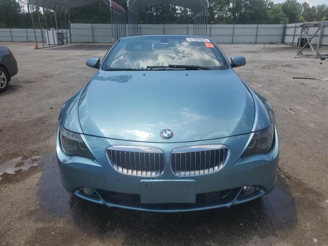 WBAEK73404B321227 - 2004 BMW 645 CI AUTOMATIC TURQUOISE photo 5
