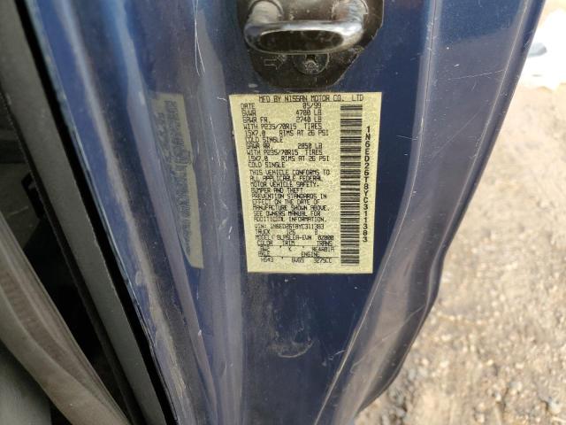 1N6ED26T8YC311383 - 2000 NISSAN FRONTIER KING CAB XE BLUE photo 12