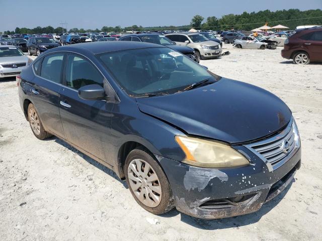 3N1AB7AP8DL662102 - 2013 NISSAN SENTRA S BLUE photo 4